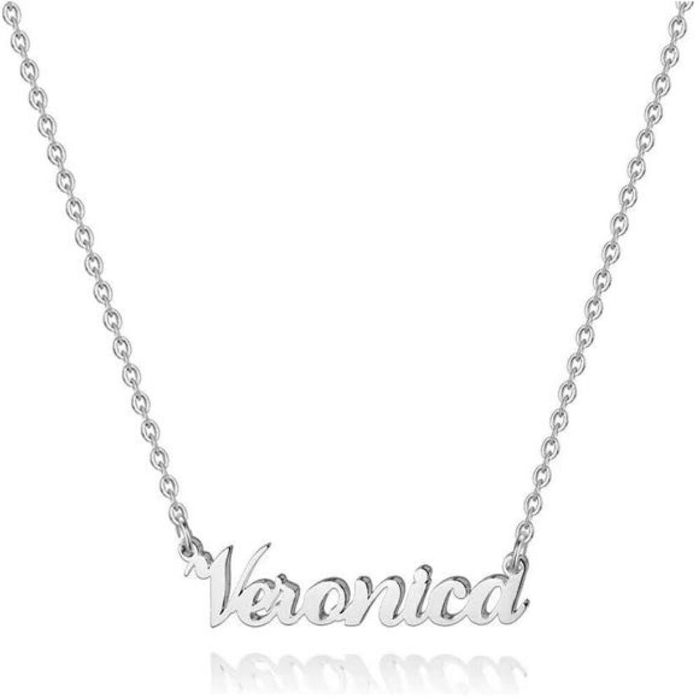 Name Necklace Personalized Stainless Steel Name Pendant Necklace,Dainty Letter
